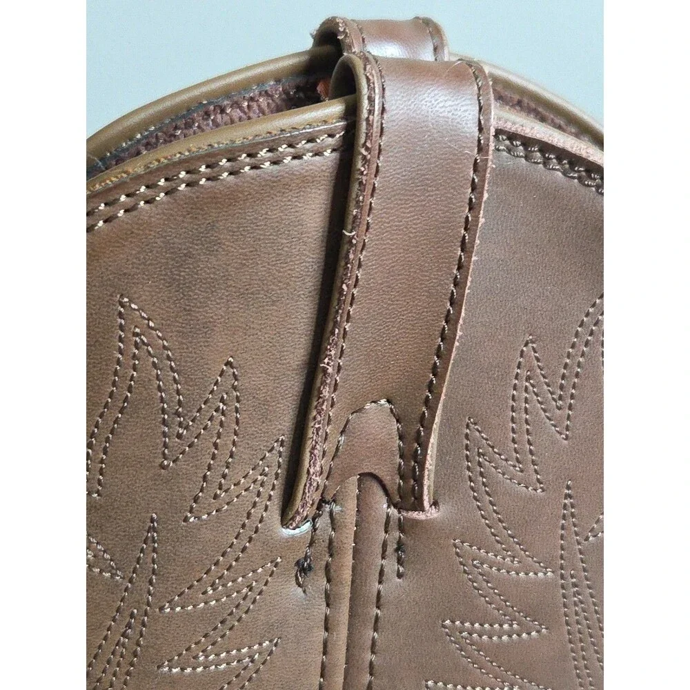 EUC Justin Basic Boots JB1100 | Men's Size 9D | Brown Leather Boots Ranch Cowboy